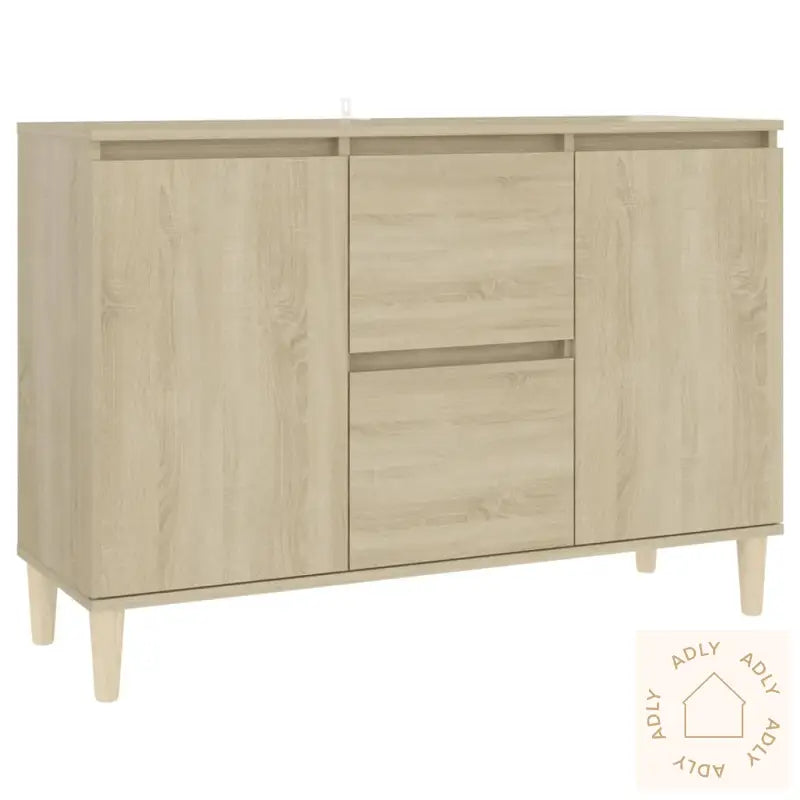 Skjenk Sonoma Eik 101X35X70 Cm Konstruert Tre