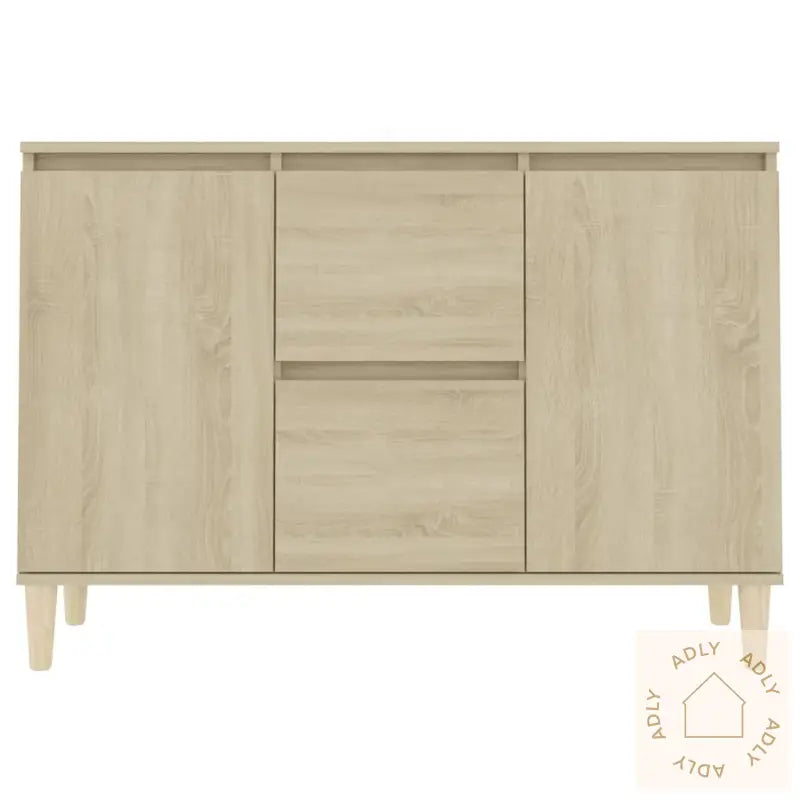 Skjenk Sonoma Eik 101X35X70 Cm Konstruert Tre