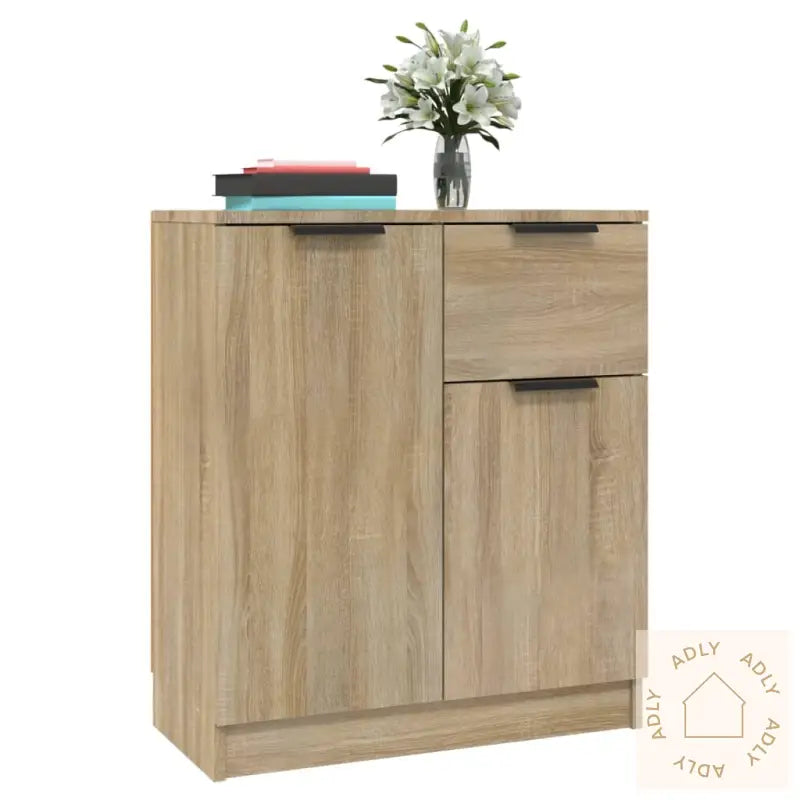 Skjenker 2 Stk Sonoma Eik 60X30X70 Cm Konstruert Tre