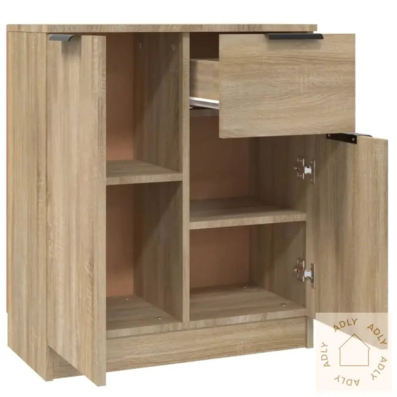 Skjenker 2 Stk Sonoma Eik 60X30X70 Cm Konstruert Tre