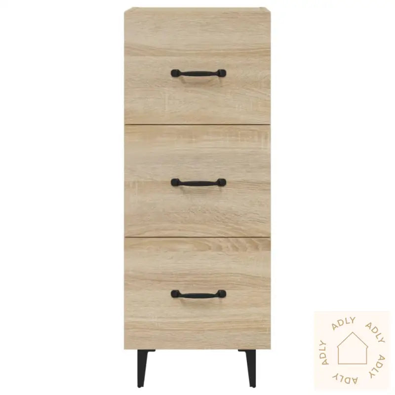 Skjenk Sonoma Eik 34,5X34X90 Cm Konstruert Tre