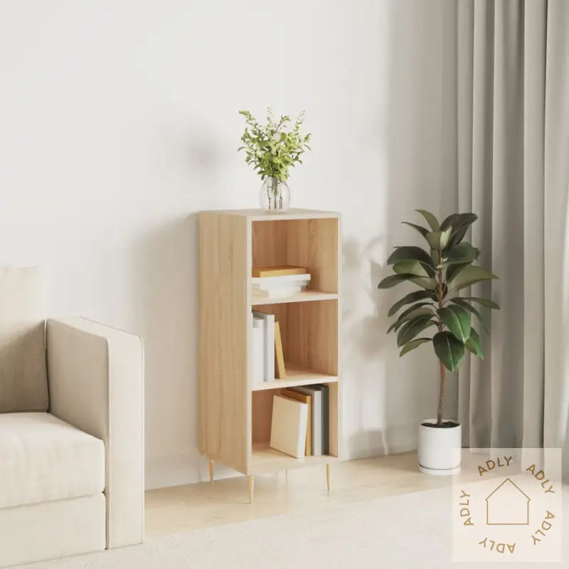 Skjenk Sonoma Eik 34,5X32,5X90 Cm Konstruert Tre