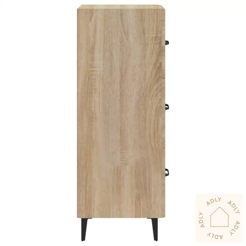 Skjenk Sonoma Eik 34,5X34X90 Cm Konstruert Tre