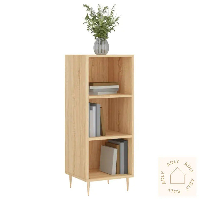 Skjenk Sonoma Eik 34,5X32,5X90 Cm Konstruert Tre