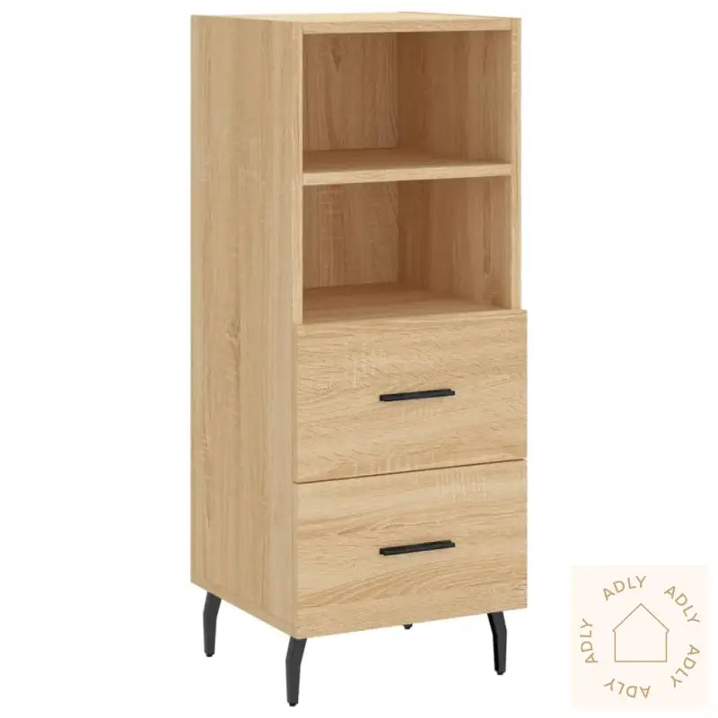 Skjenk Sonoma Eik 34,5X34X90 Cm Konstruert Tre