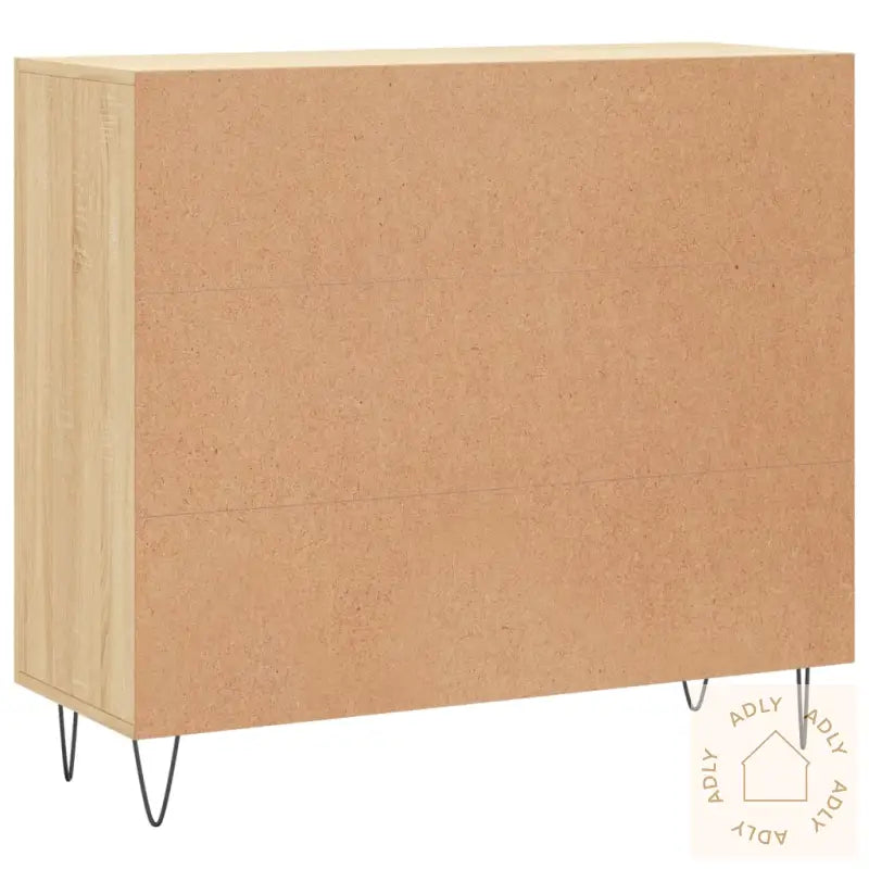 Skjenk Sonoma Eik 90X34X80 Cm Konstruert Tre