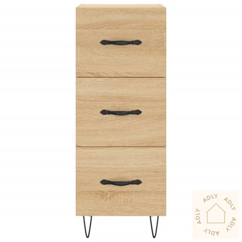 Skjenk Sonoma Eik 34,5X34X90 Cm Konstruert Tre