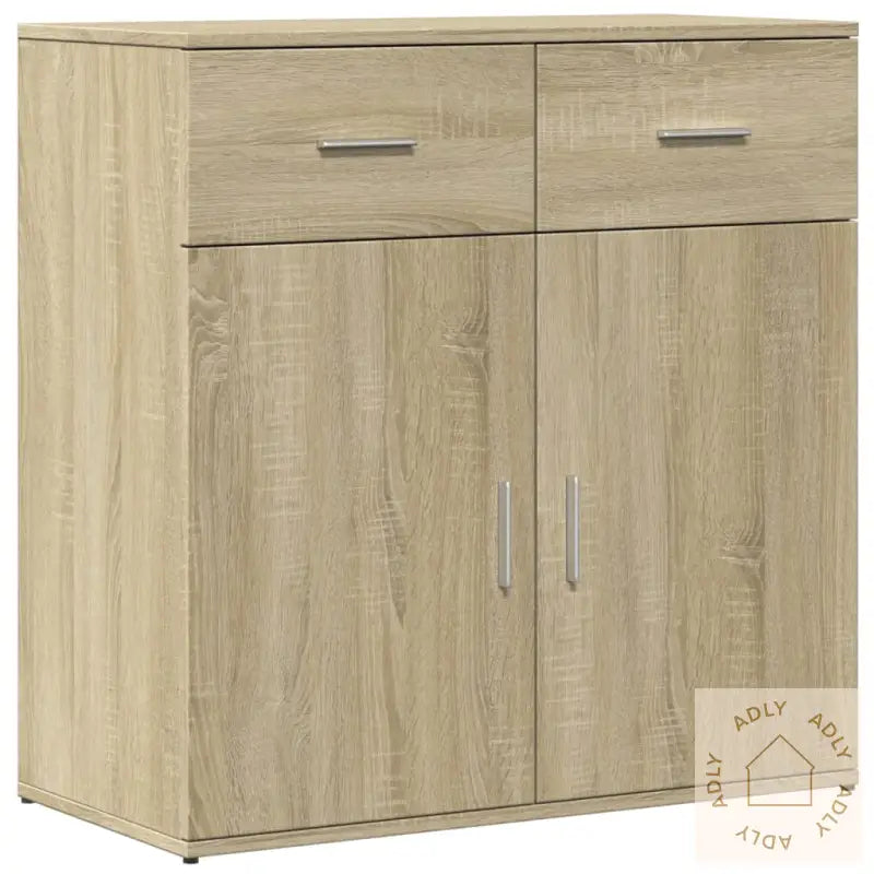 Skjenk Sonoma Eik 79X38X80 Cm Konstruert Tre