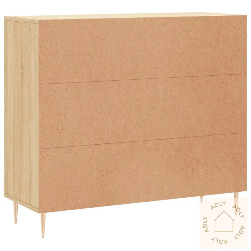 Skjenk Sonoma Eik 90X34X80 Cm Konstruert Tre