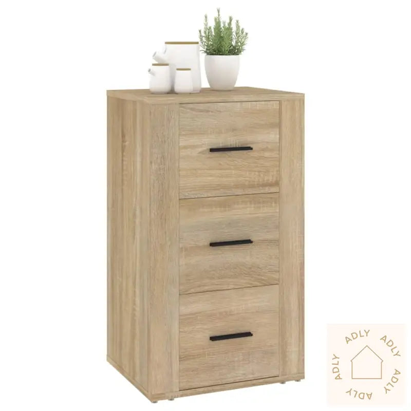 Skjenk Sonoma Eik 40X33X70 Cm Konstruert Tre