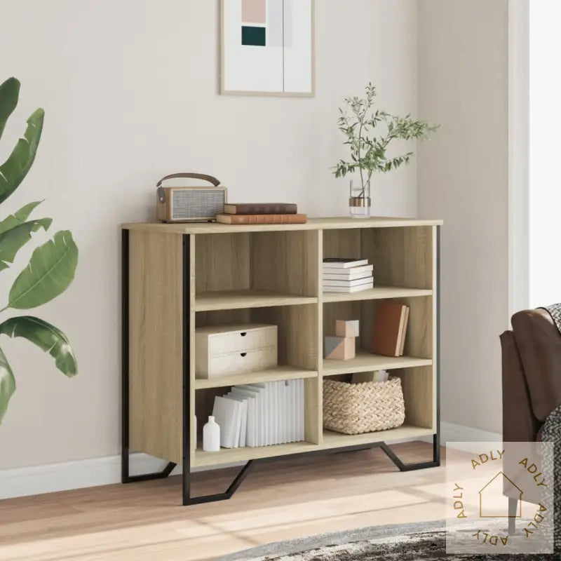 Skjenk Sonoma Eik 91X35,5X74,5 Cm Konstruert Tre