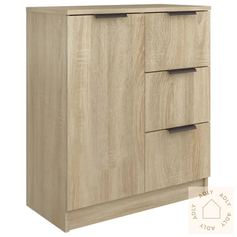 Skjenker 2 Stk Sonoma Eik 60X30X70 Cm Konstruert Tre