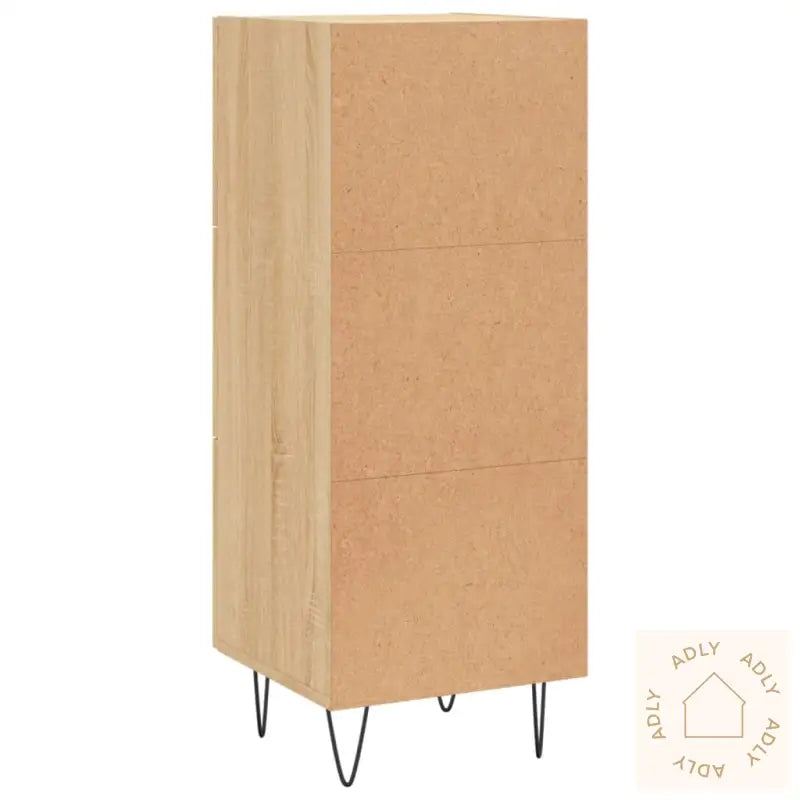 Skjenk Sonoma Eik 34,5X34X90 Cm Konstruert Tre