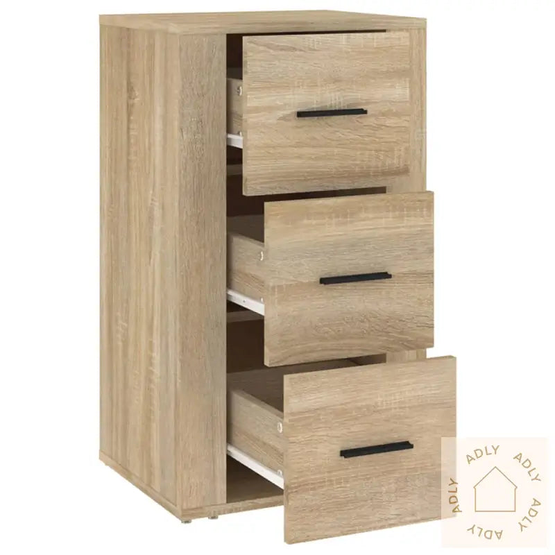 Skjenk Sonoma Eik 40X33X70 Cm Konstruert Tre