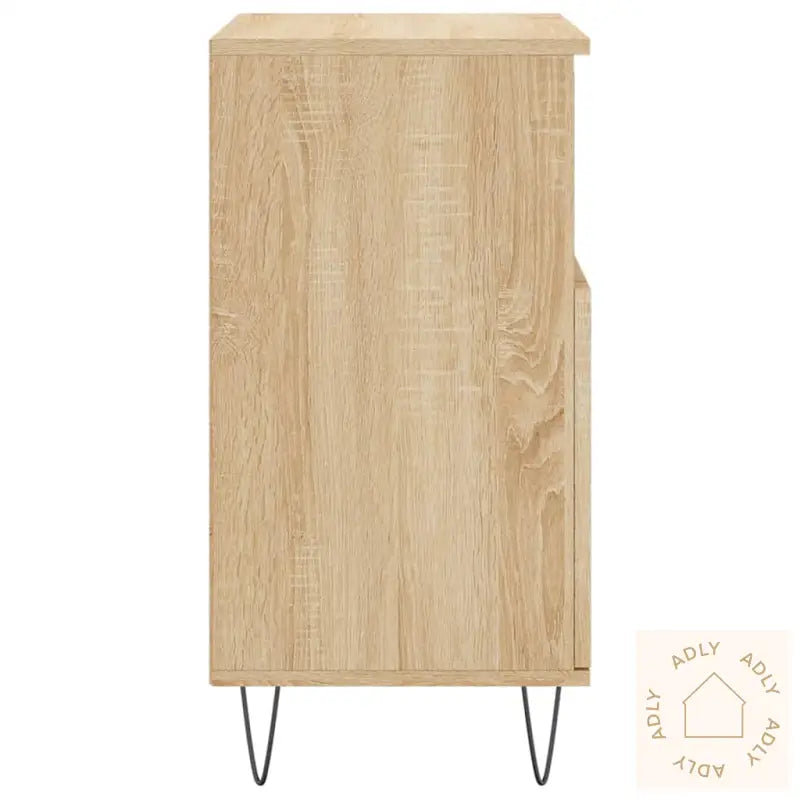 Skjenk Sonoma Eik 60X35X70 Cm Konstruert Tre