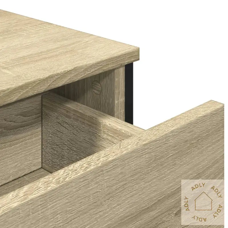 Skjenk Sonoma Eik 97X32,5X74,5 Cm Konstruert Tre