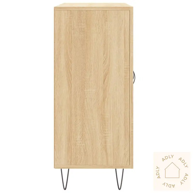 Skjenk Sonoma Eik 90X34X80 Cm Konstruert Tre