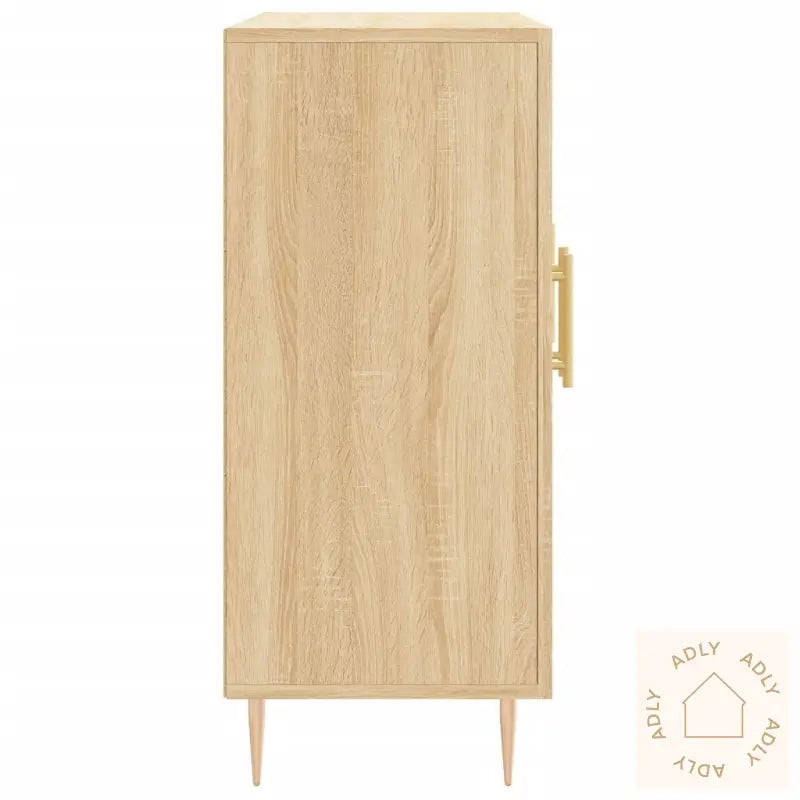 Skjenk Sonoma Eik 90X34X80 Cm Konstruert Tre