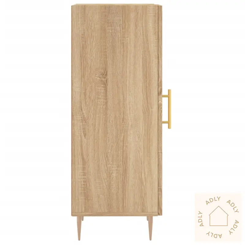 Skjenk Sonoma Eik 34,5X34X90 Cm Konstruert Tre