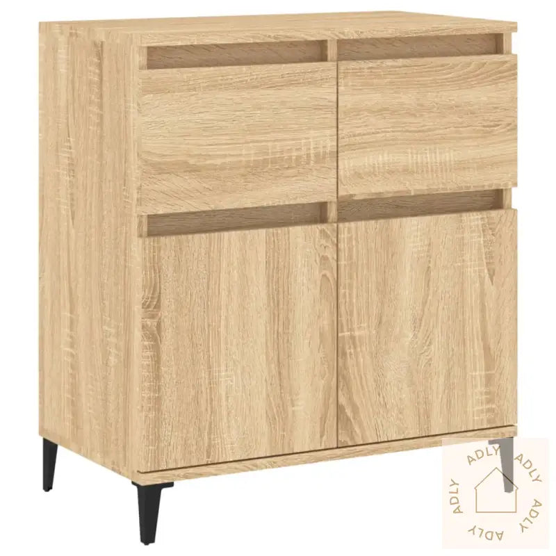 Skjenk Sonoma Eik 60X35X70 Cm Konstruert Tre