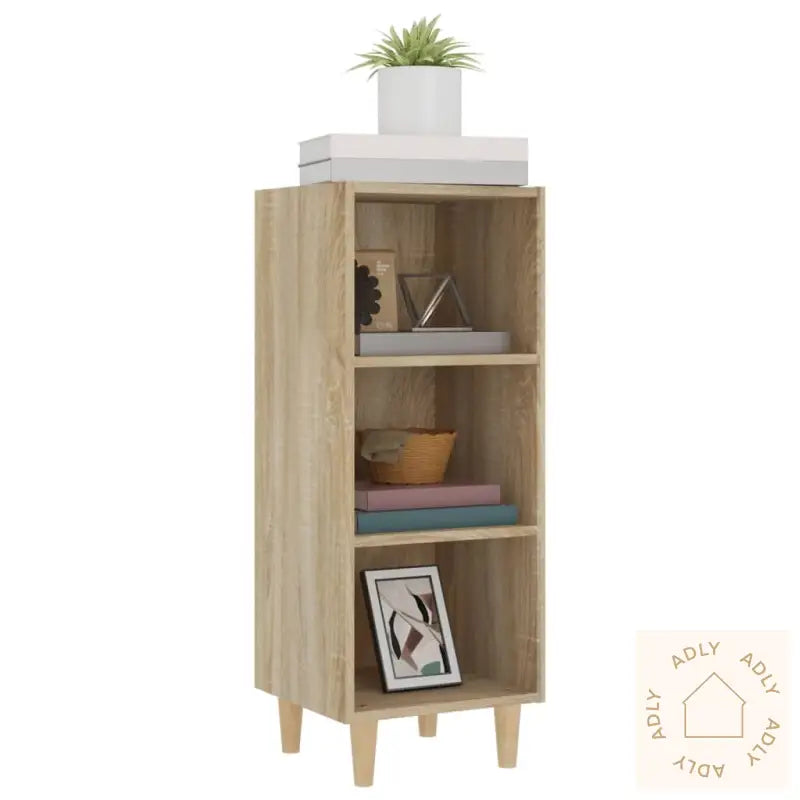 Skjenk Sonoma Eik 34,5X32,5X90 Cm Konstruert Tre