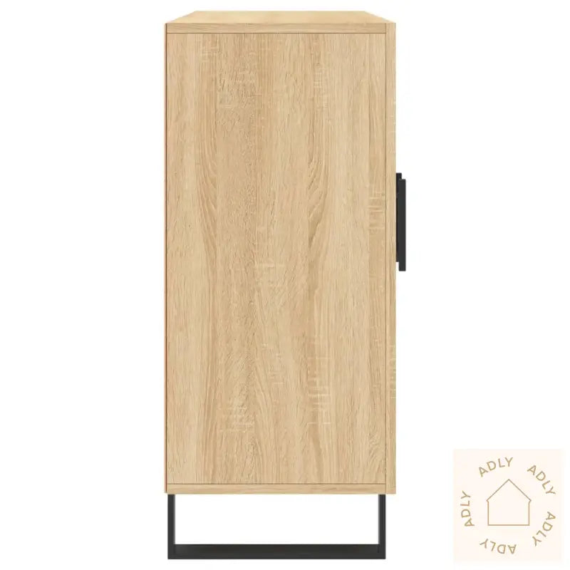 Skjenk Sonoma Eik 90X34X80 Cm Konstruert Tre