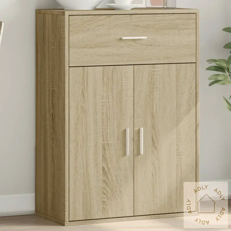 Skjenk Sonoma Eik 60X30X84 Cm Konstruert Tre