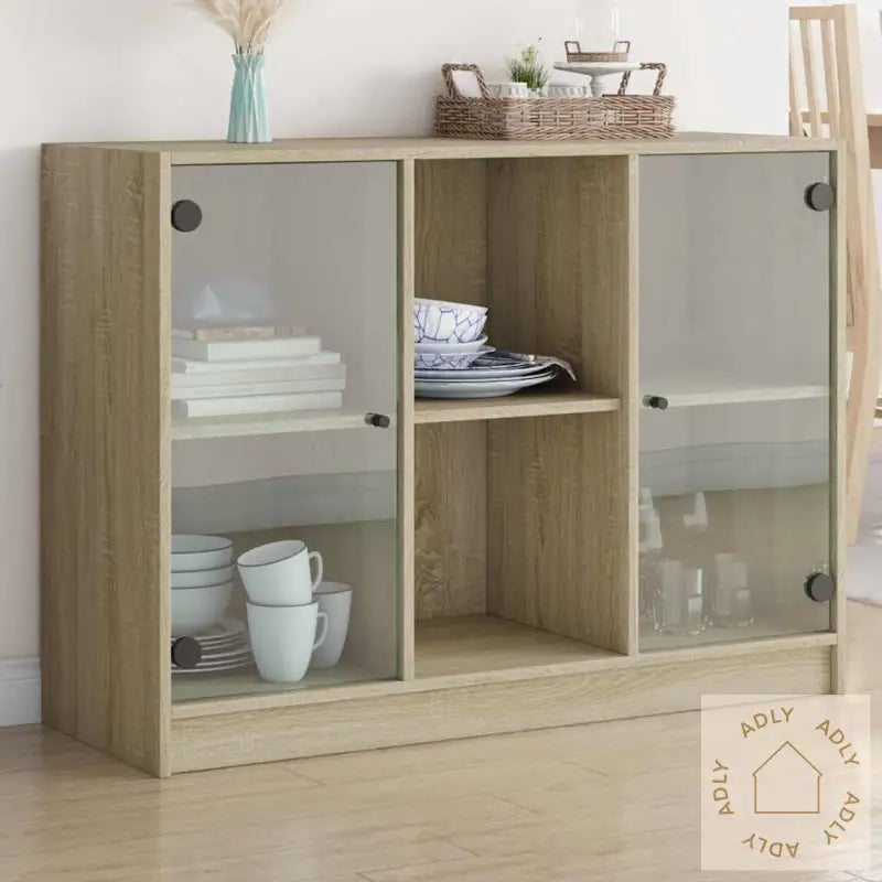 Skjenk Sonoma Eik 102X37X75,5 Cm Konstruert Tre