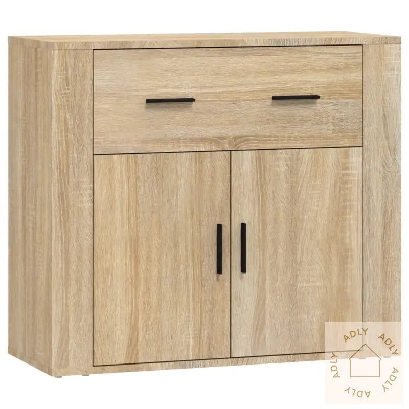 Skjenk Sonoma Eik 80X33X70 Cm Konstruert Tre