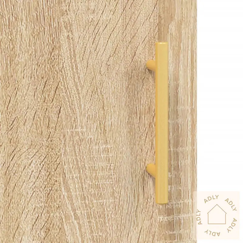 Skjenk Sonoma Eik 90X34X80 Cm Konstruert Tre