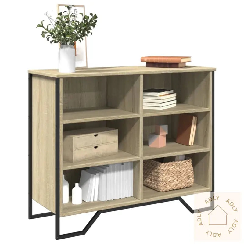 Skjenk Sonoma Eik 91X35,5X74,5 Cm Konstruert Tre