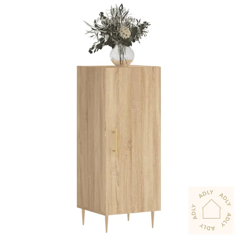 Skjenk Sonoma Eik 34,5X34X90 Cm Konstruert Tre