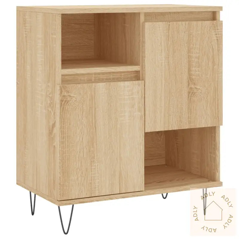 Skjenk Sonoma Eik 60X35X70 Cm Konstruert Tre