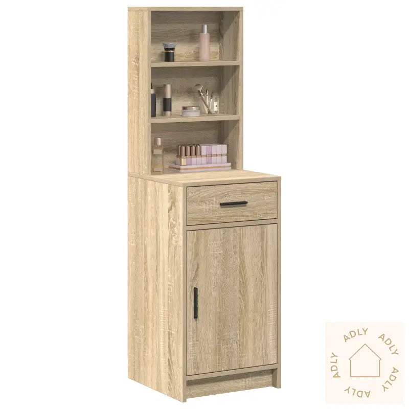 Høyt Skap Sonoma Eik 40X41X135 Cm Konstruert Tre