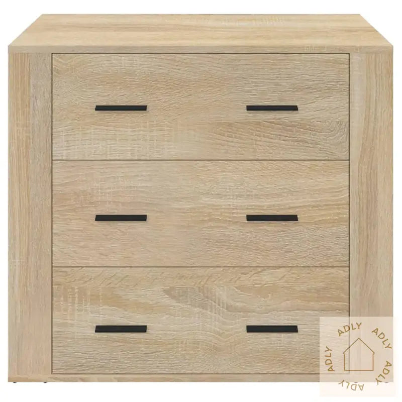 Skjenk Sonoma Eik 80X33X70 Cm Konstruert Tre