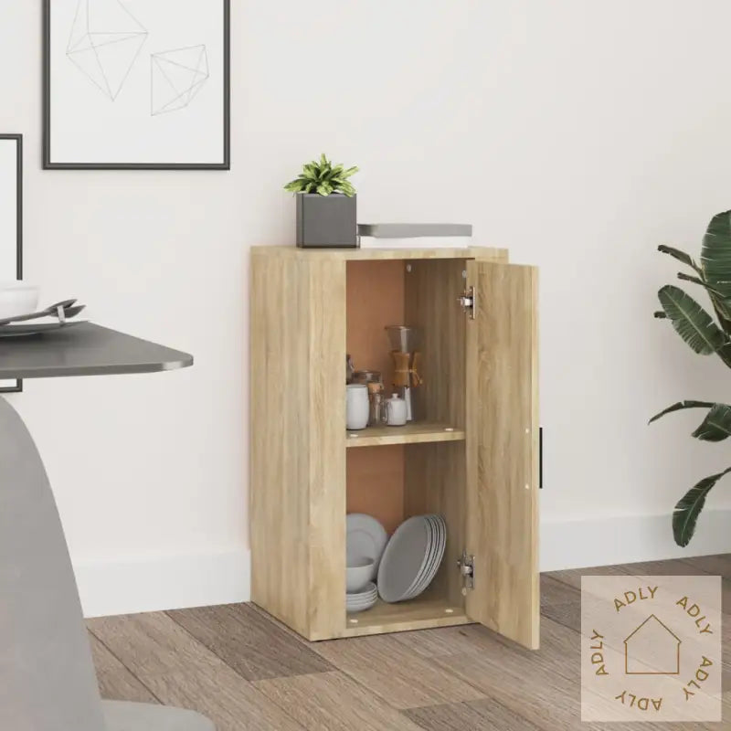 Skjenk Sonoma Eik 40X33X70 Cm Konstruert Tre