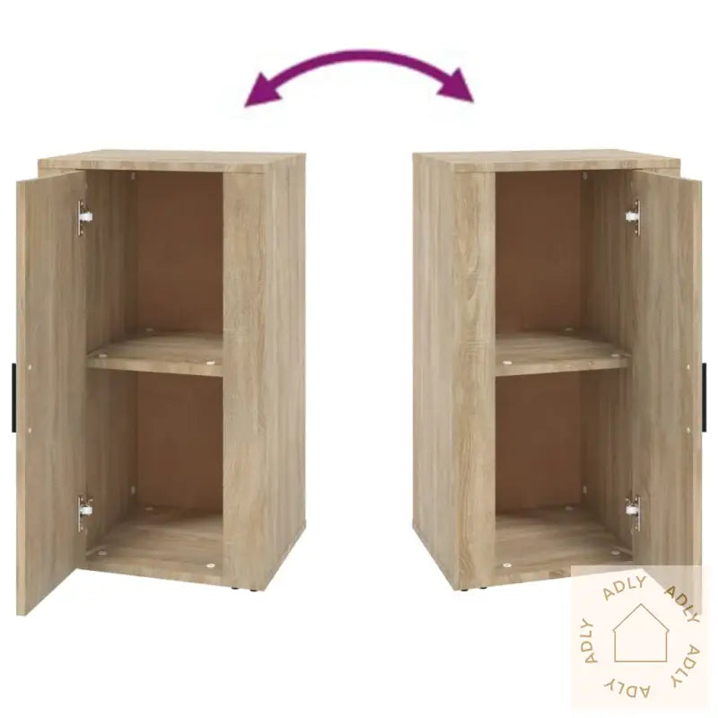 Skjenk Sonoma Eik 40X33X70 Cm Konstruert Tre