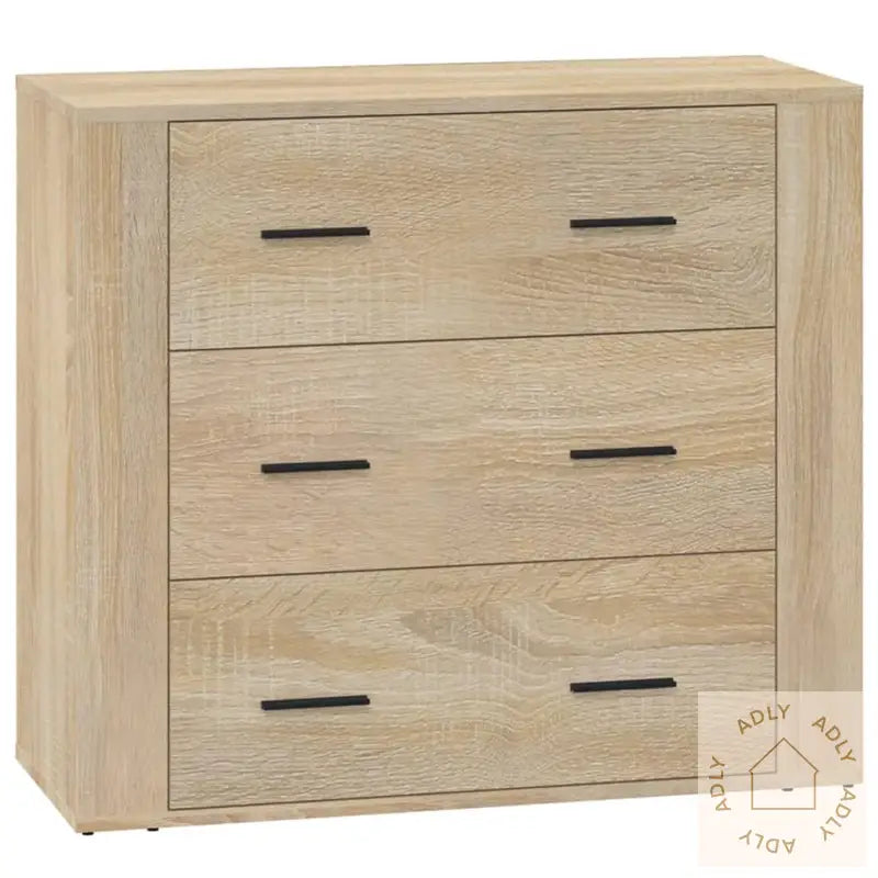 Skjenk Sonoma Eik 80X33X70 Cm Konstruert Tre