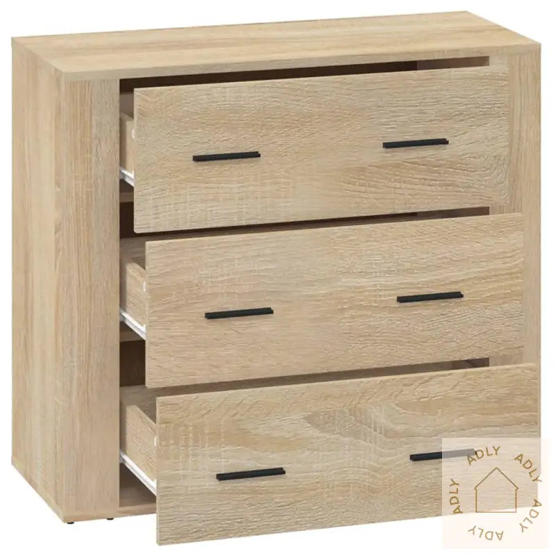Skjenk Sonoma Eik 80X33X70 Cm Konstruert Tre