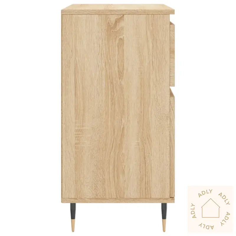 Skjenk Sonoma Eik 60X35X70 Cm Konstruert Tre