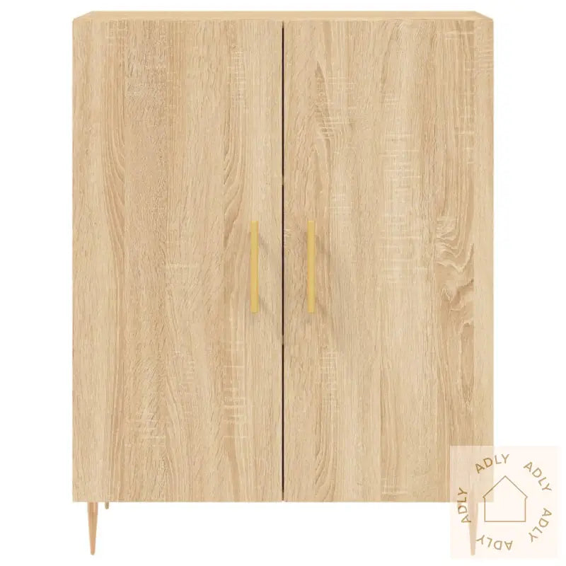 Skjenk Sonoma Eik 69,5X34X90 Cm Konstruert Tre