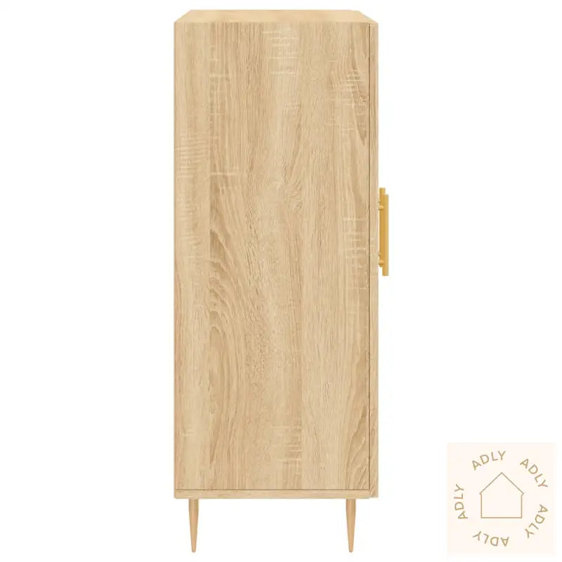 Skjenk Sonoma Eik 69,5X34X90 Cm Konstruert Tre