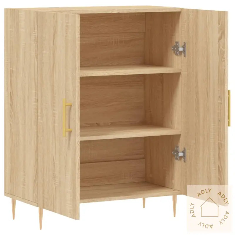 Skjenk Sonoma Eik 69,5X34X90 Cm Konstruert Tre