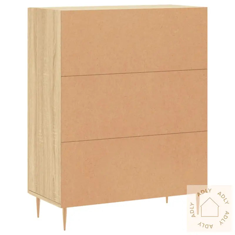 Skjenk Sonoma Eik 69,5X34X90 Cm Konstruert Tre
