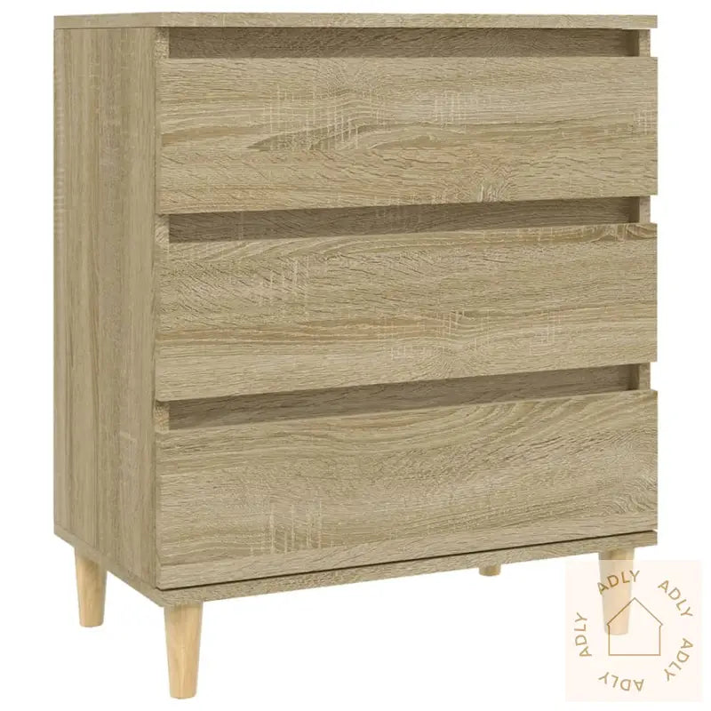 Skjenk Sonoma Eik 60X35X70 Cm Konstruert Tre