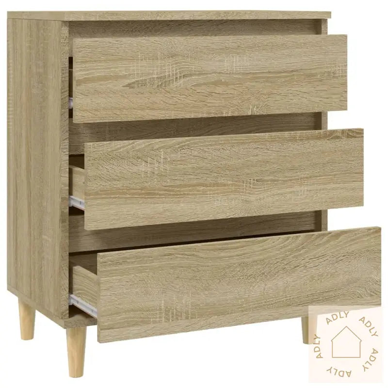 Skjenk Sonoma Eik 60X35X70 Cm Konstruert Tre