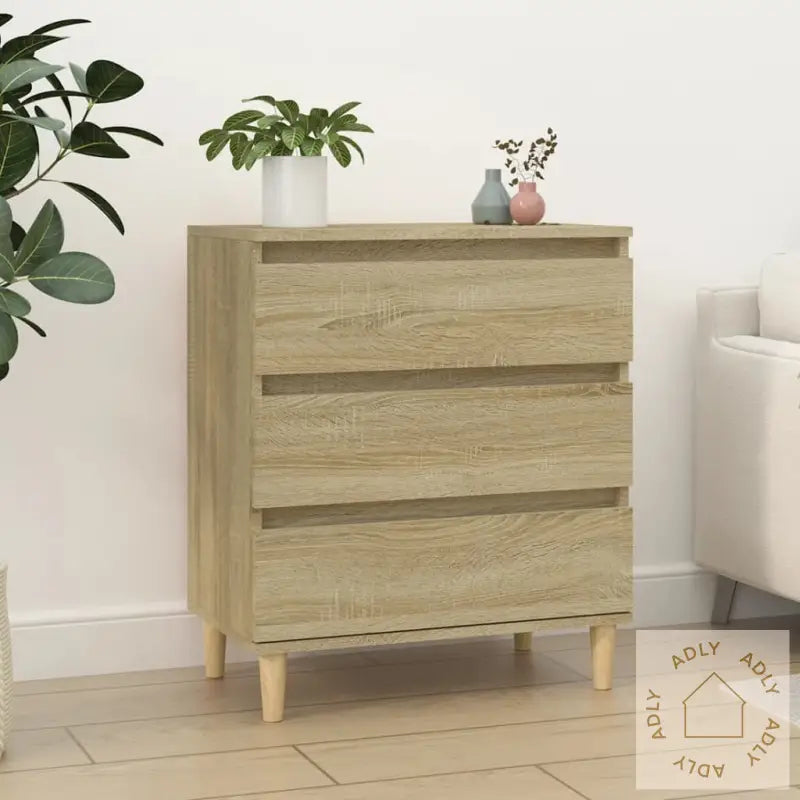Skjenk Sonoma Eik 60X35X70 Cm Konstruert Tre