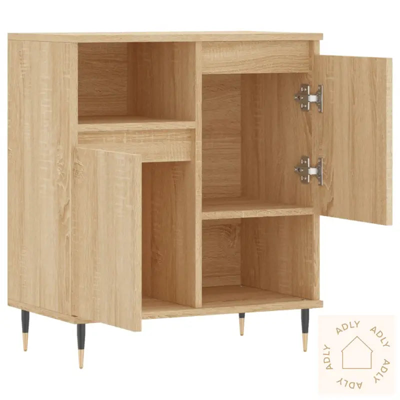Skjenk Sonoma Eik 60X35X70 Cm Konstruert Tre