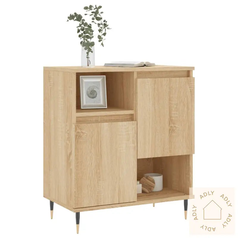 Skjenk Sonoma Eik 60X35X70 Cm Konstruert Tre