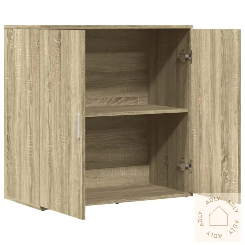 Skjenk Sonoma Eik 79X38X80 Cm Konstruert Tre